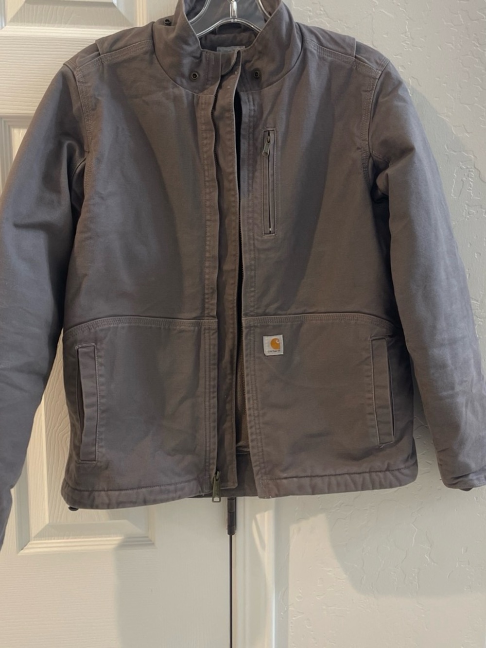 Carhartt Gray Work-Style Puffer Jacket